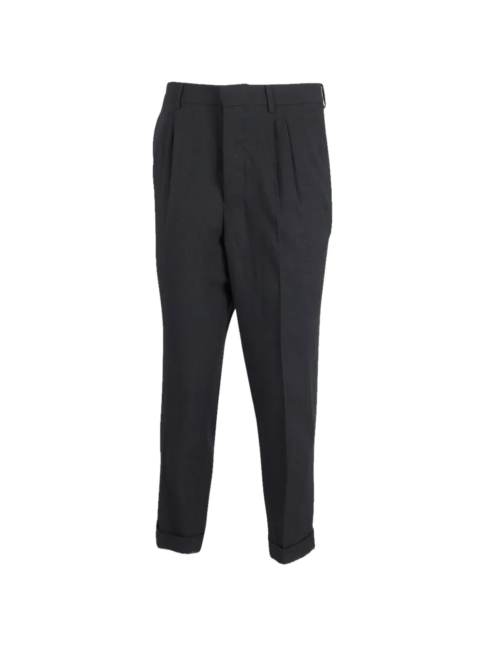 AMI Paris tailored cuffed-hem trousers - Grigio