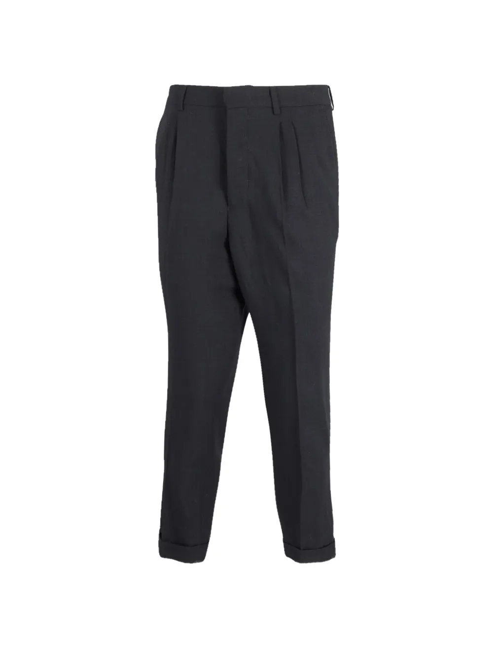 AMI Paris tailored cuffed-hem trousers - Grigio