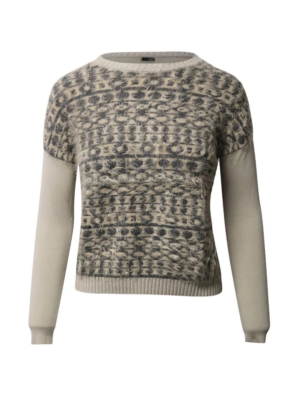 Weekend Max Mara panelled crew-neck sweater - Toni neutri