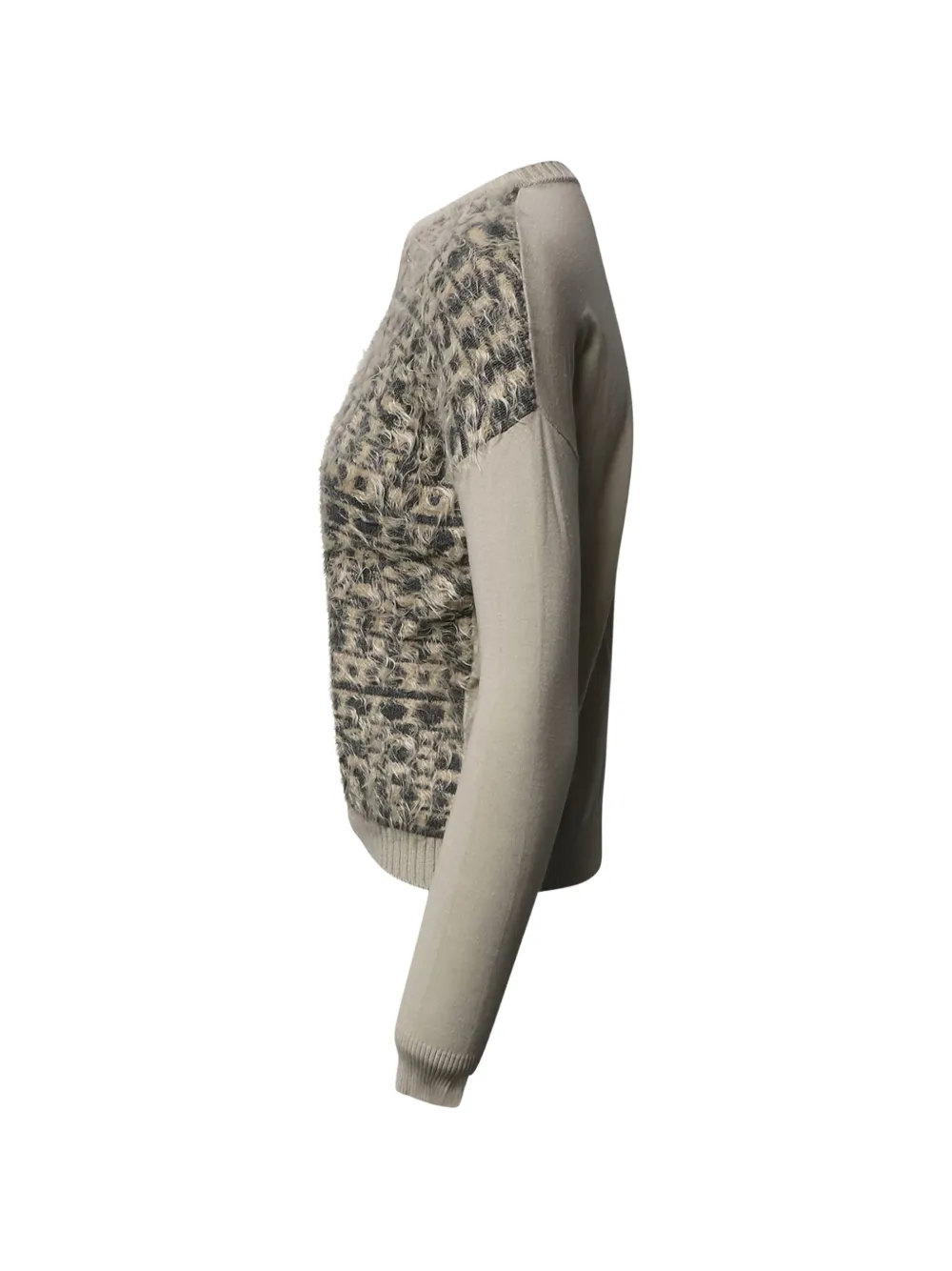 Panelled Crew-Neck Sweater