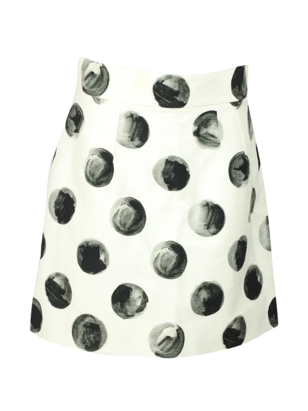 Dolce & Gabbana Pre-Owned polka dot printed mini skirt - Bianco