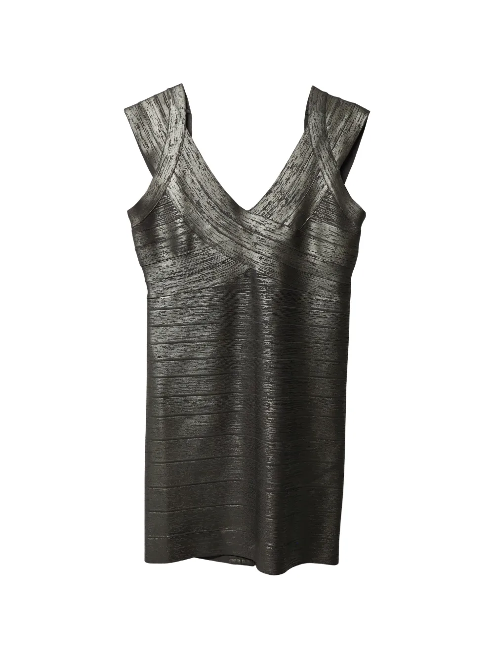 Herve Leger sleeveless mini dress - Grigio