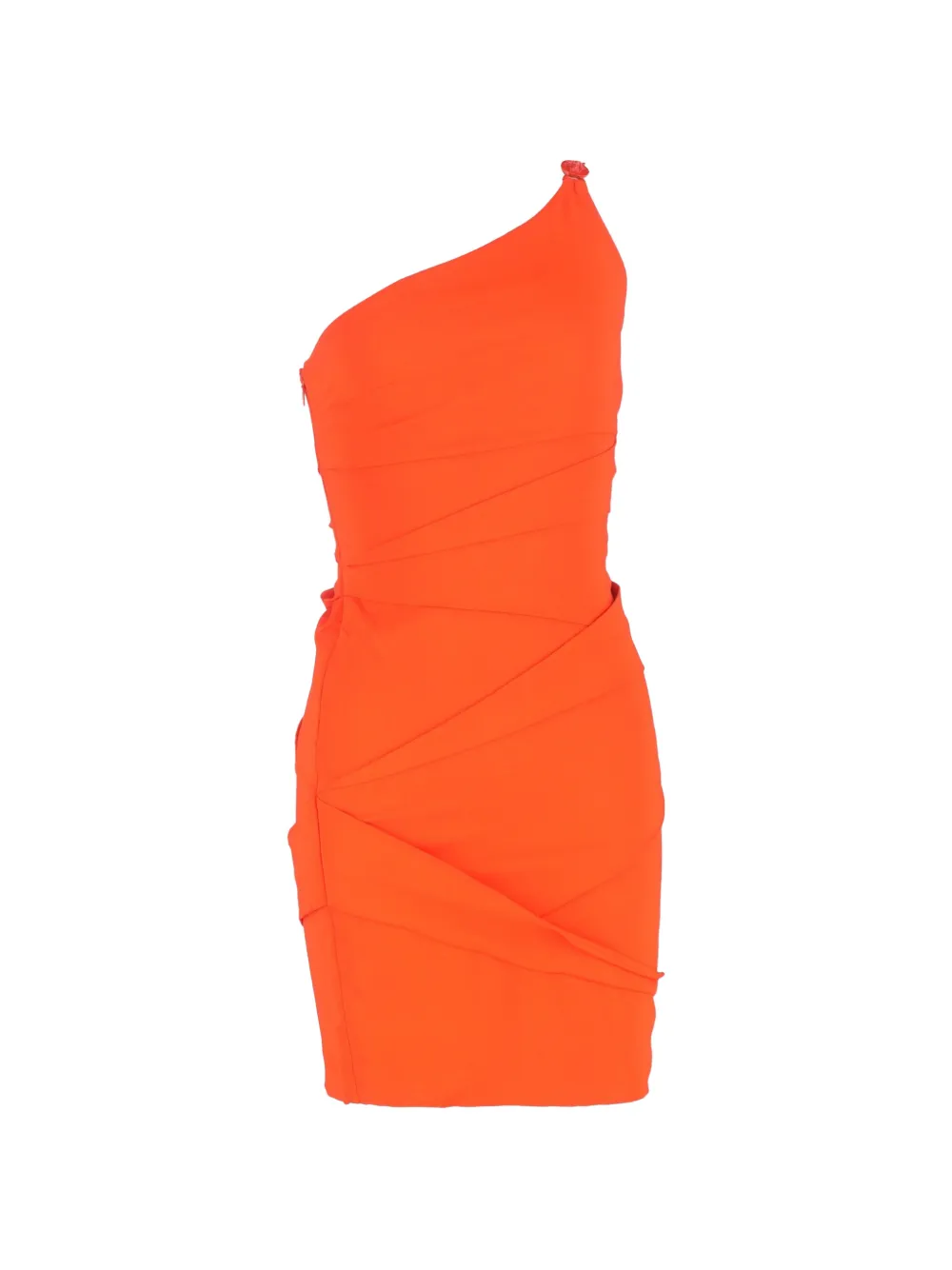 Versace Pre-Owned draped-detail mini dress - Arancione