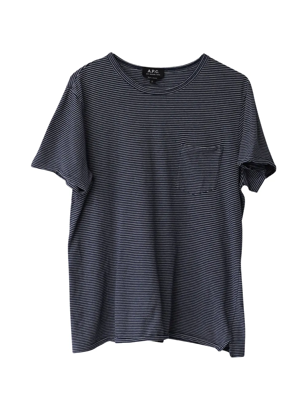 A.P.C. striped short-sleeve T-shirt – Blue
