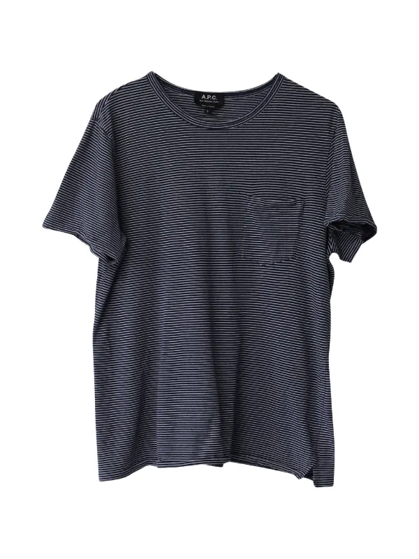 A.P.C. ストライプ Tシャツ | ブルー | FARFETCH JP