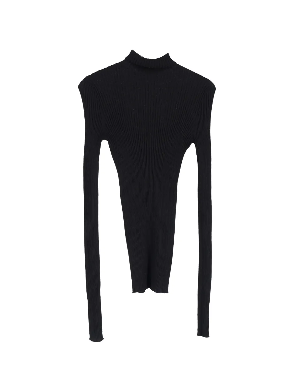 Jil Sander Pre-Owned ribbed turtleneck top - Nero
