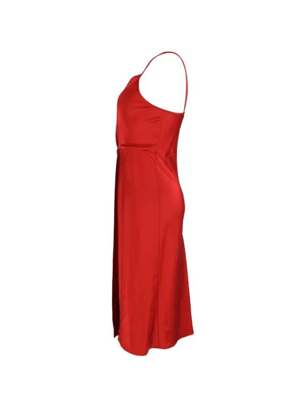 alexander wang dress red Alexander Wang Women's Preloved T by Draped Dress in Red Satin