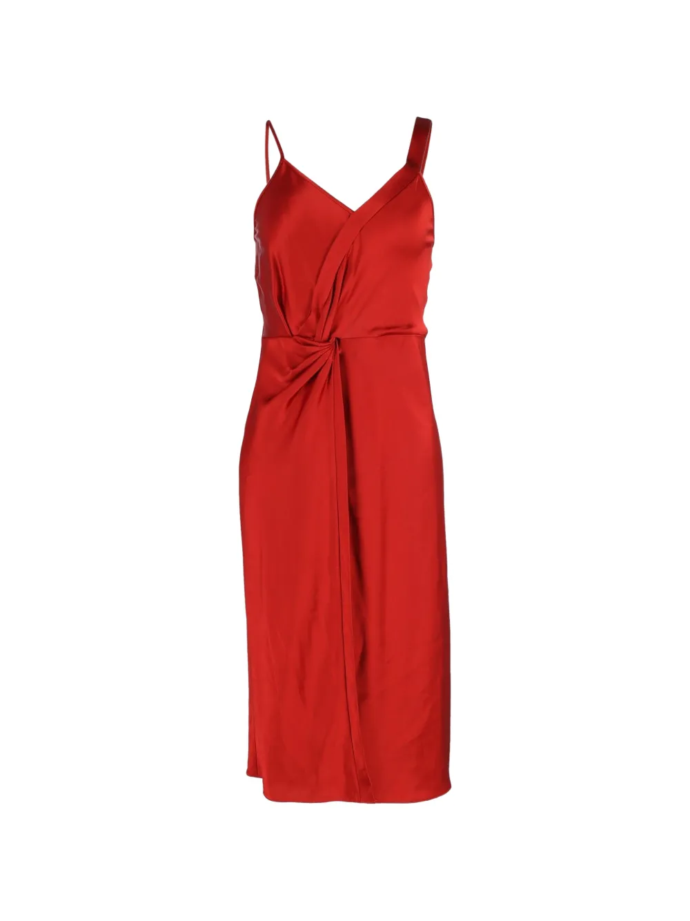 Pre-Owned Alexander Wang draped satin dress - Rosso