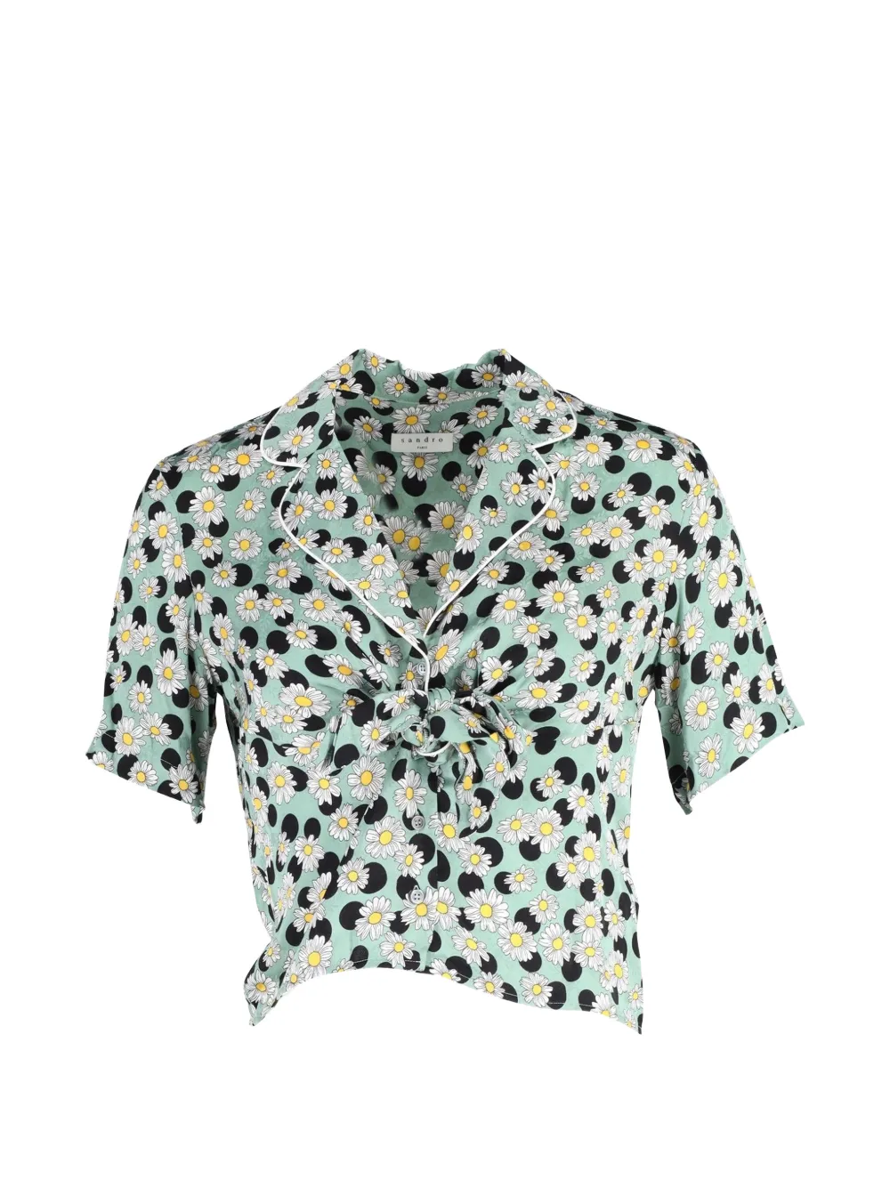 SANDRO floral-print shirt - Verde