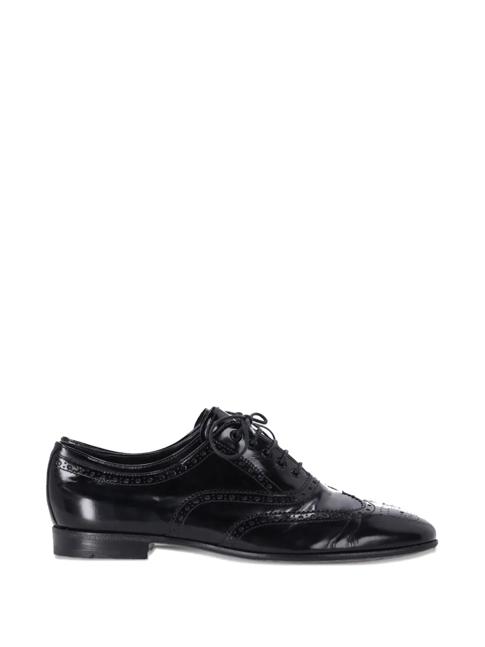 Prada Pre-Owned lace-up brogue shoes – Black