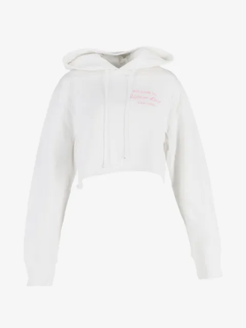 Helmut Lang Pre-Owned slogan-embroidered hoodie