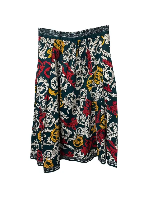 Mary Katrantzou printed pleated midi skirt