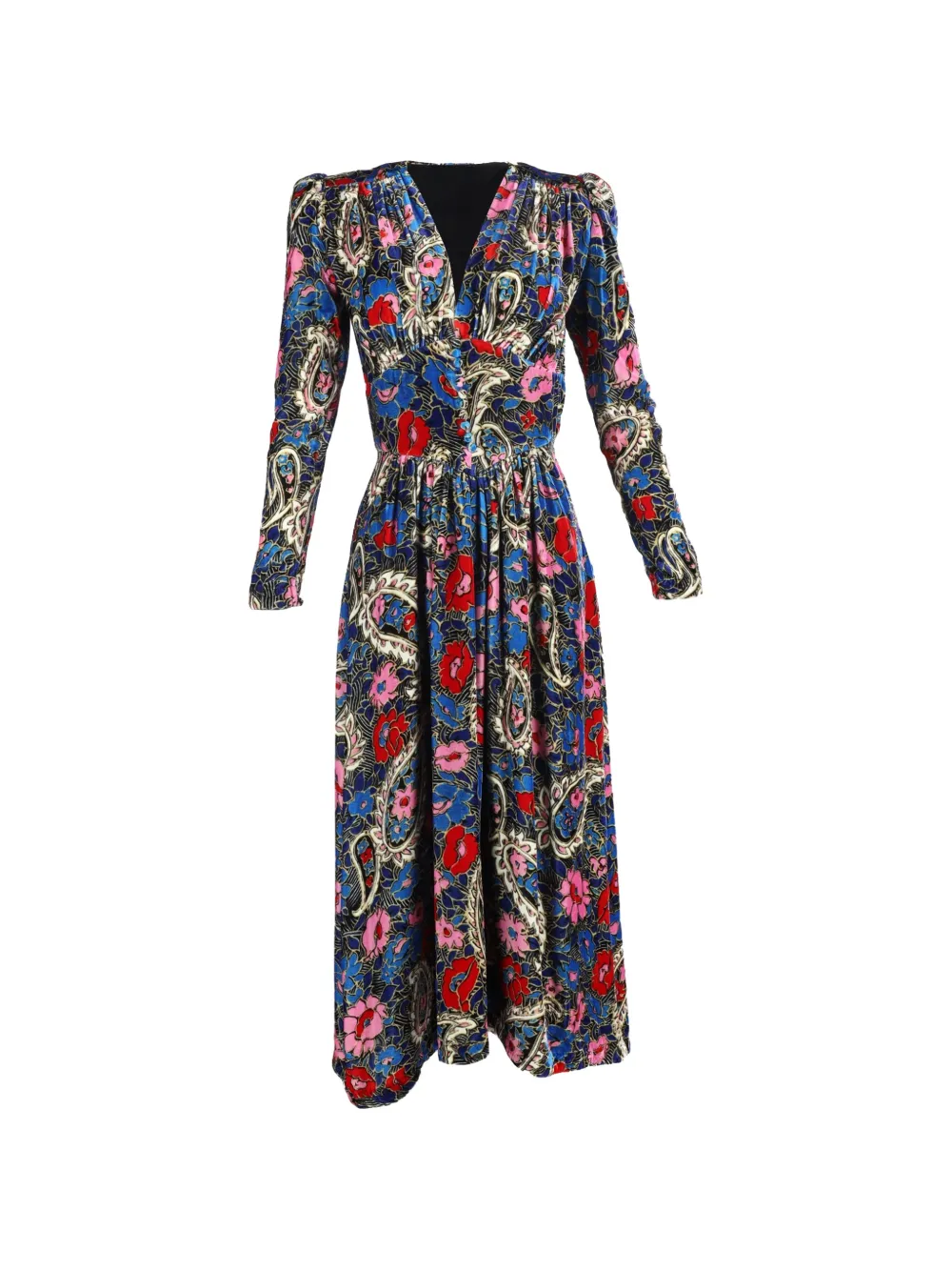 Isabel Marant Vintage Moyranid floral-print midi dress - Blu