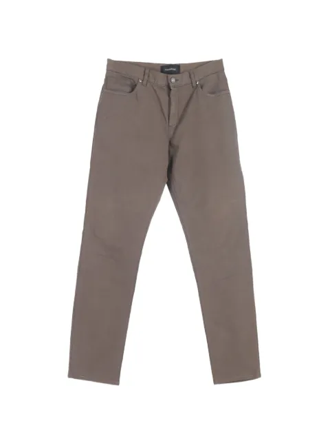 Ermenegildo Zegna Vintage logo-patch trousers
