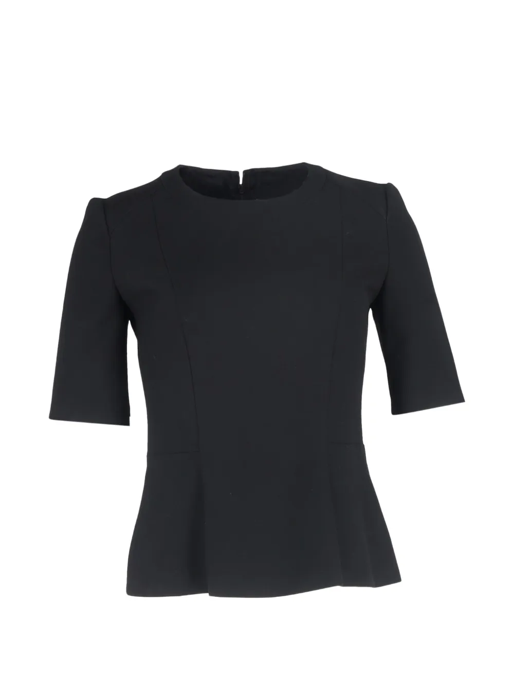 BOSS peplum short-sleeve top - Nero