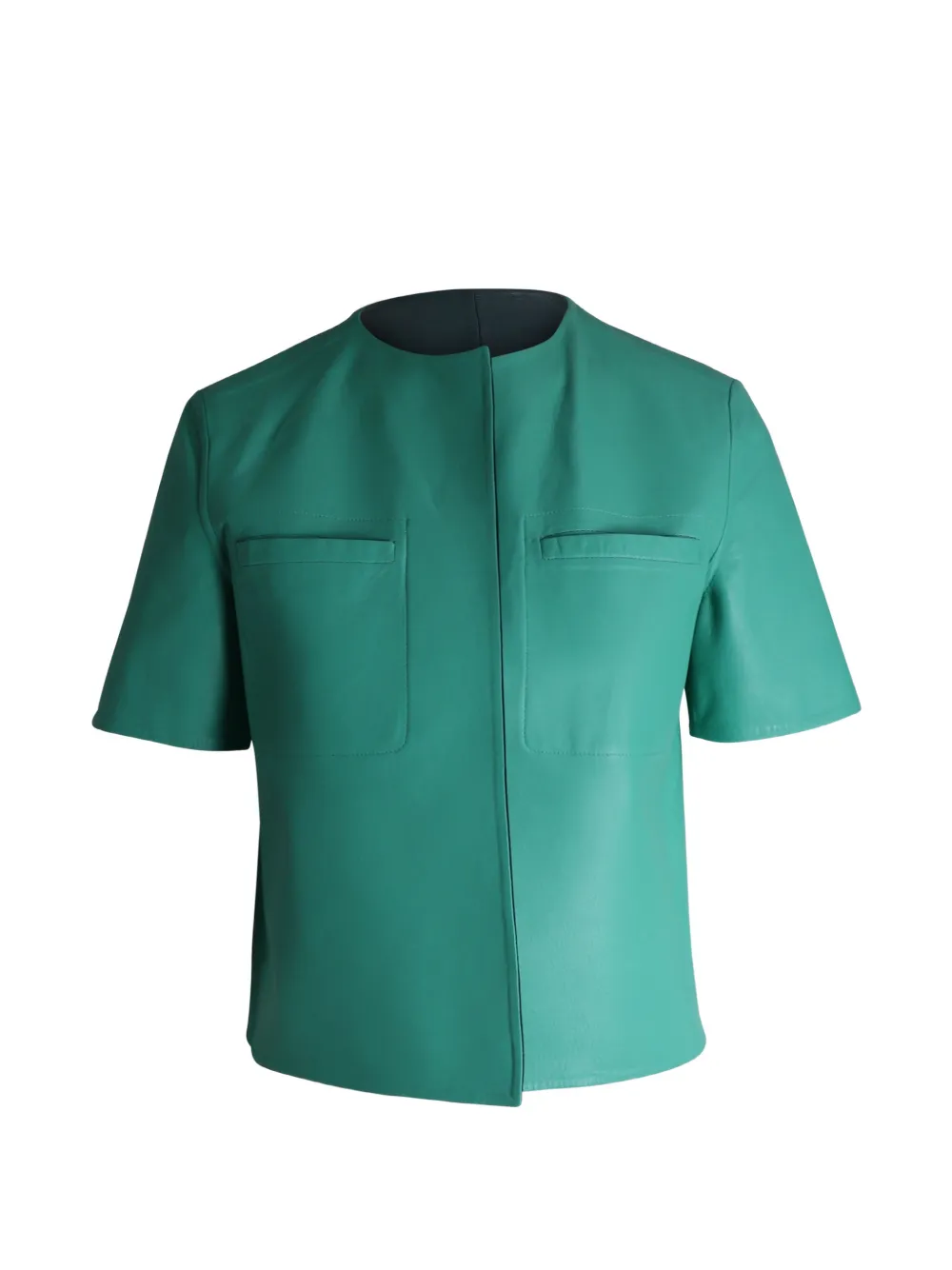 Marni Pre-Owned reversible leather jacket - Verde