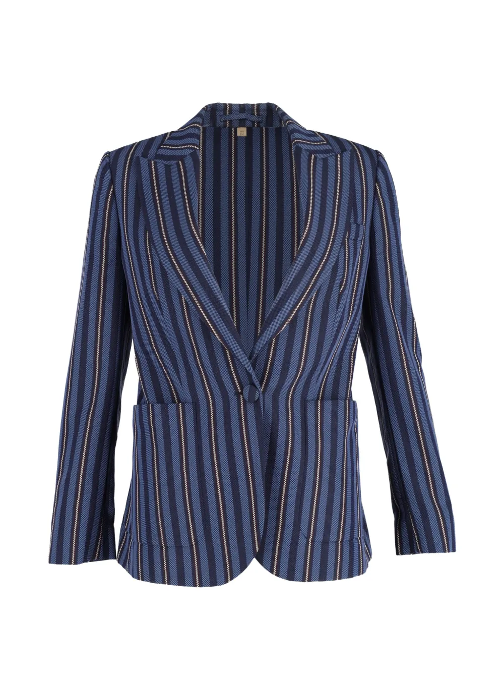 Burberry Pre-Owned single-breasted striped blazer - Blu