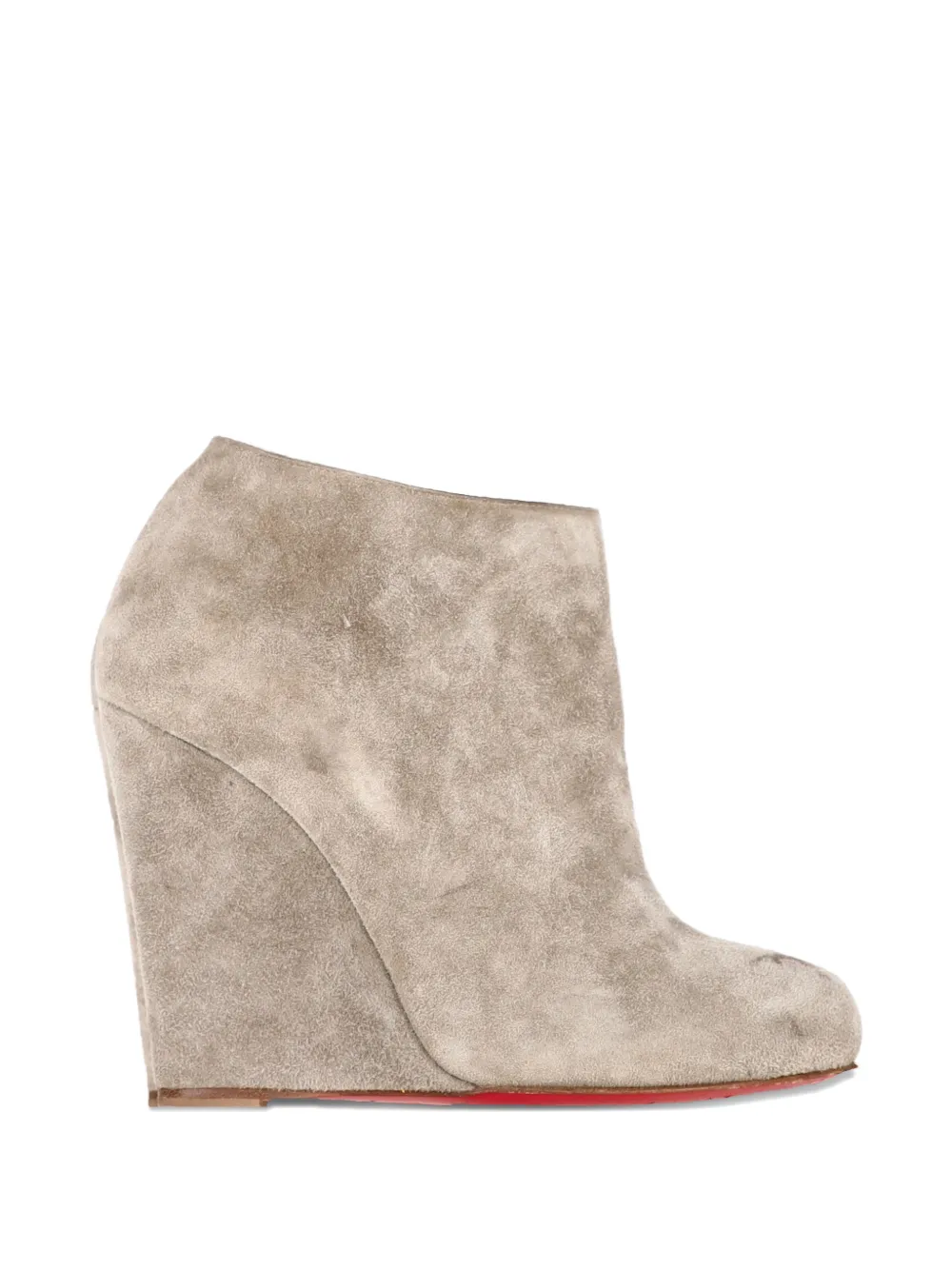 Christian Louboutin Pre-Owned Belle Zeppa wedge ankle boots - Grigio