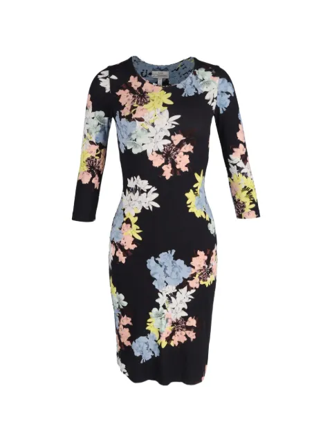 ERDEM Floral Kleid mit rundem Ausschnitt