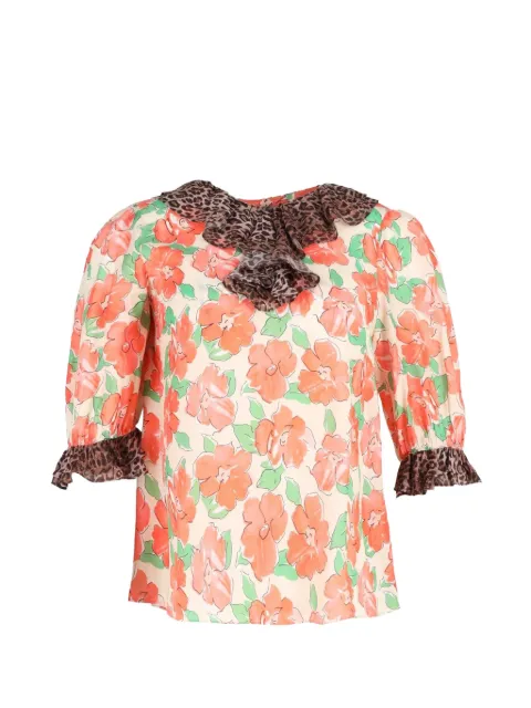 Rixo Summer floral-print top