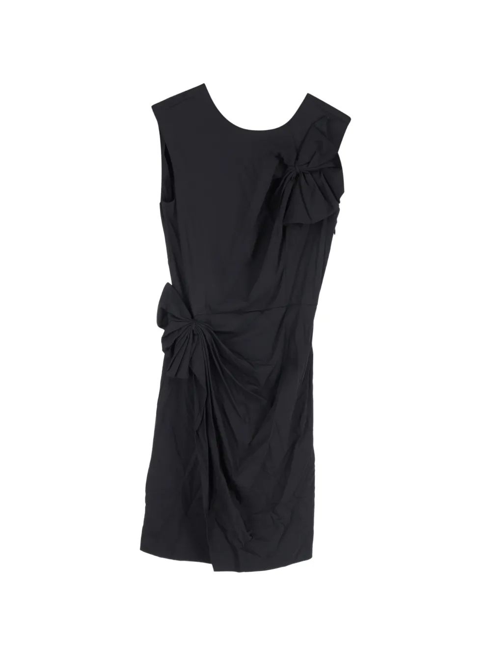 Diane Von Furstenberg Vintage Agata ruffled sleeveless dress - Nero