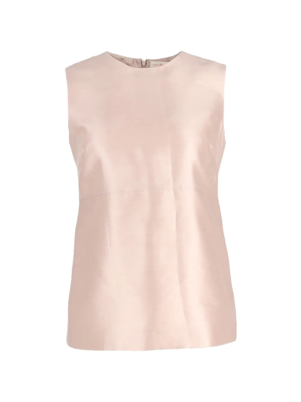 Pre-owned Tory Burch Silk Sleeveless Blouse In Neutral