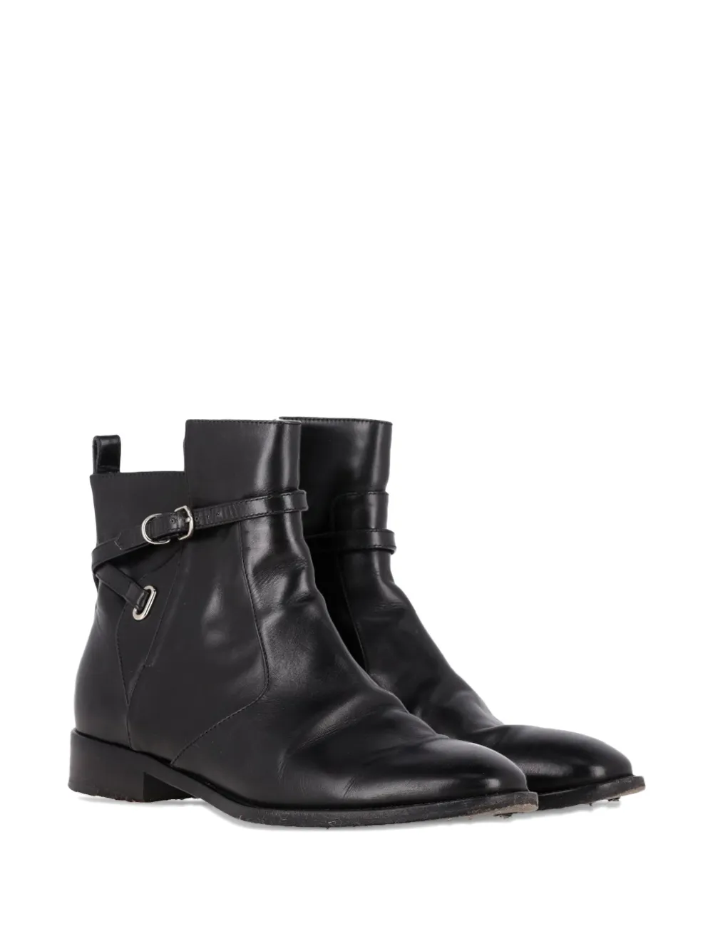 Papier Buckle-Strap Ankle Boots