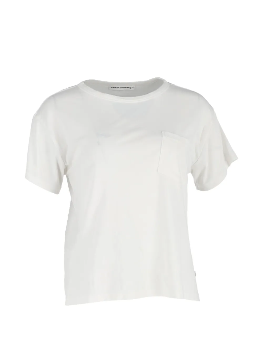 Pre-owned Alexander Wang Crew-neck T-shirt In White