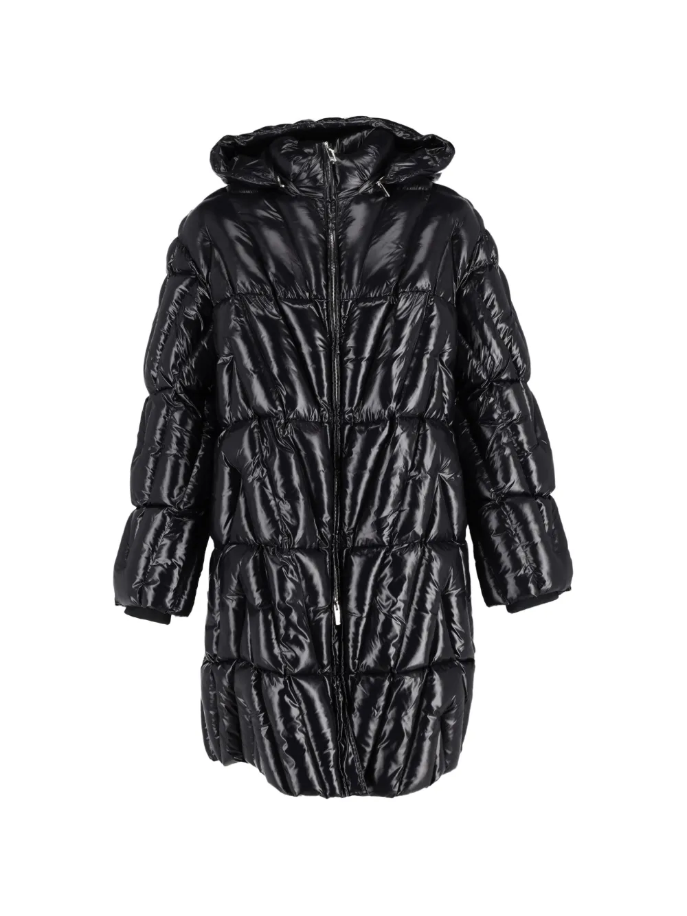 Valentino Garavani Pre-Owned quilted hooded coat - Nero