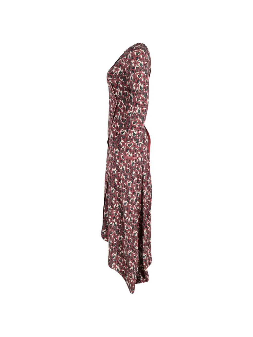  Vilshenko Asymmetric Printed Dress - Red 