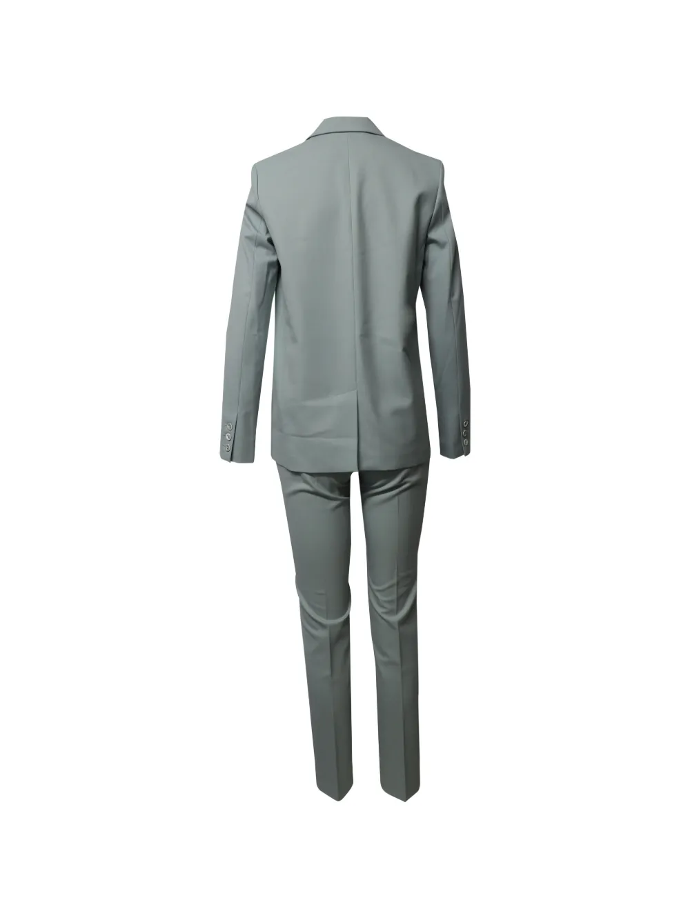  Victoria Beckham Contrast-lapel Suit - Grey 