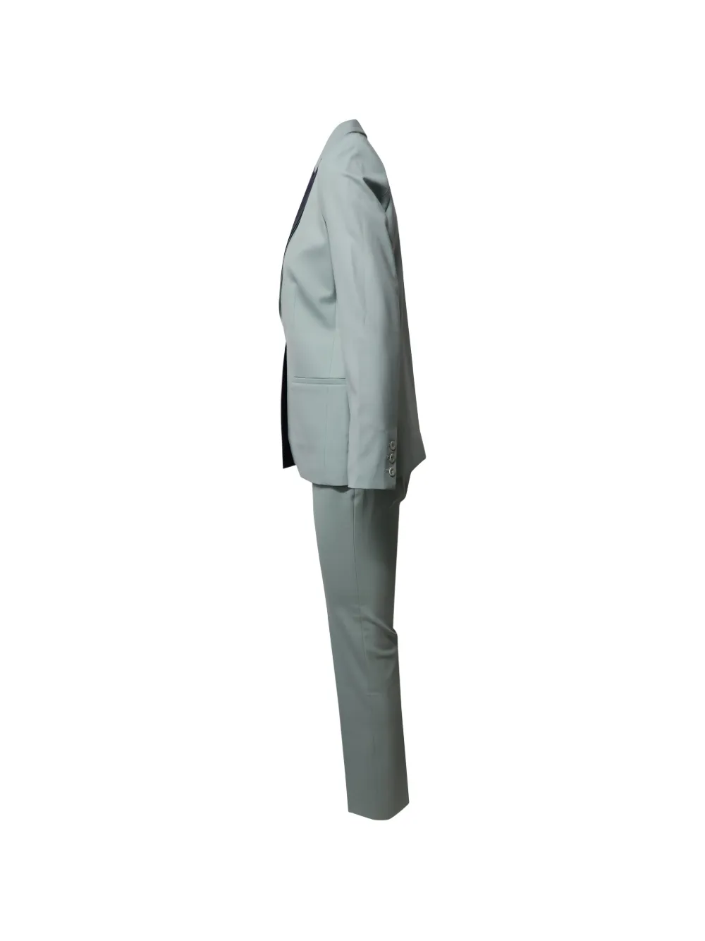  Victoria Beckham Contrast-lapel Suit - Grey 