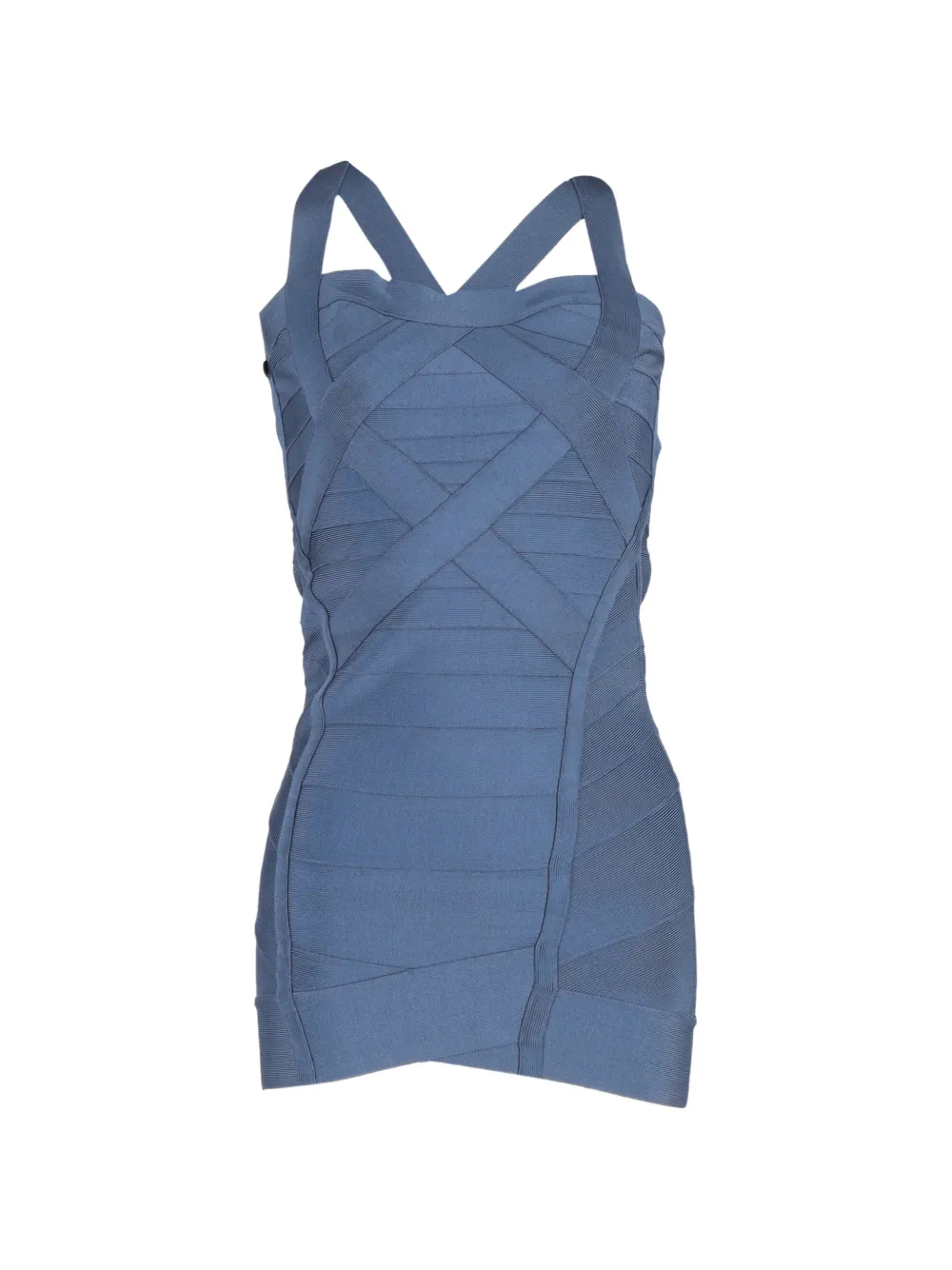 Herve Leger cutout bandage mini dress - Blu