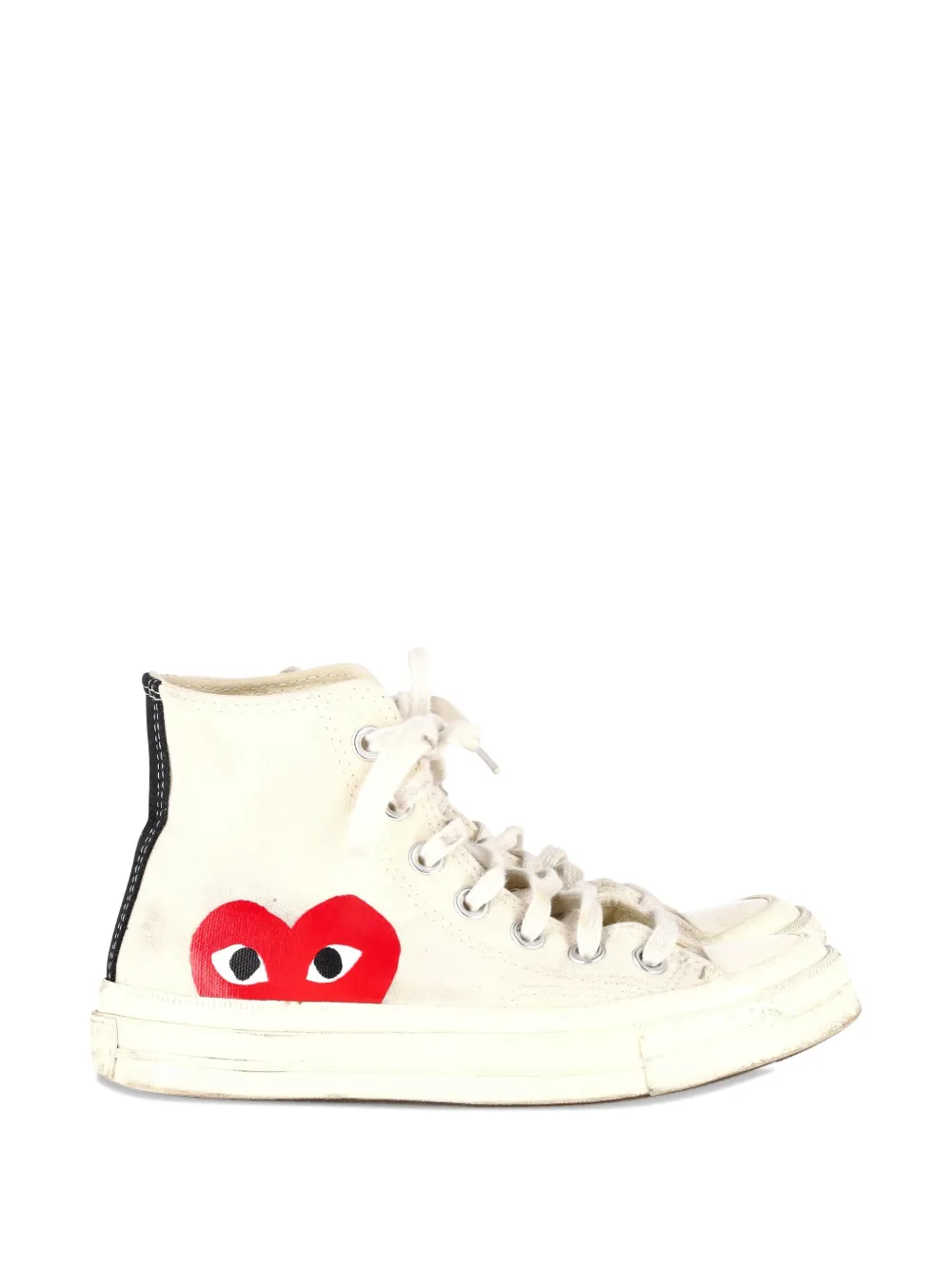 Comme Des Garçons Pre-Owned x Converse Chuck 70 heart-logo high-top sneakers - Toni neutri