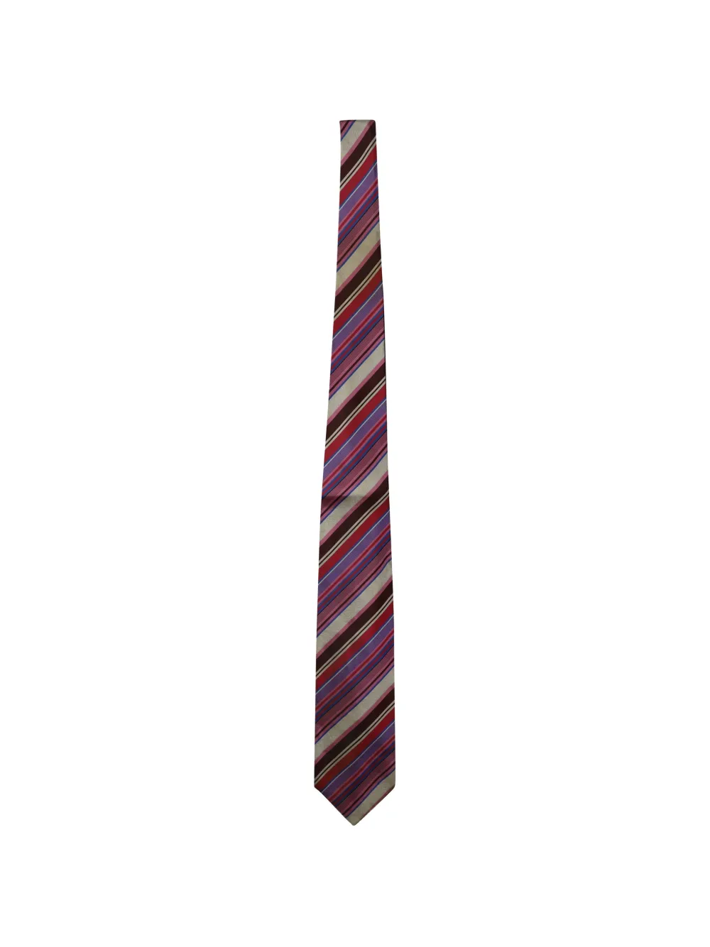 Versace Pre-Owned striped silk tie - Rosso