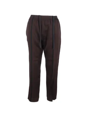 Open YY rolled-waist Velour Cargo Pants | Brown | FARFETCH ID