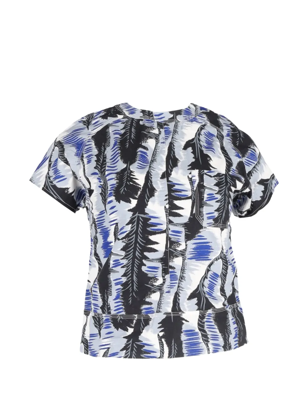 Marni Pre-Owned printed crewneck blouse - Bianco