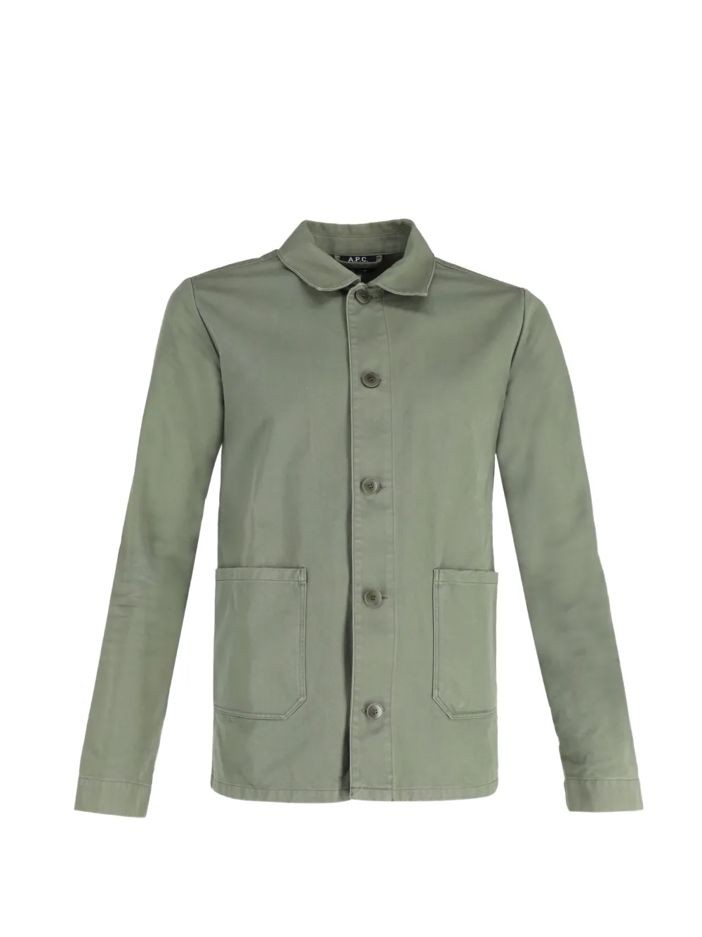 A.P.C. button-up shirt jacket – Green