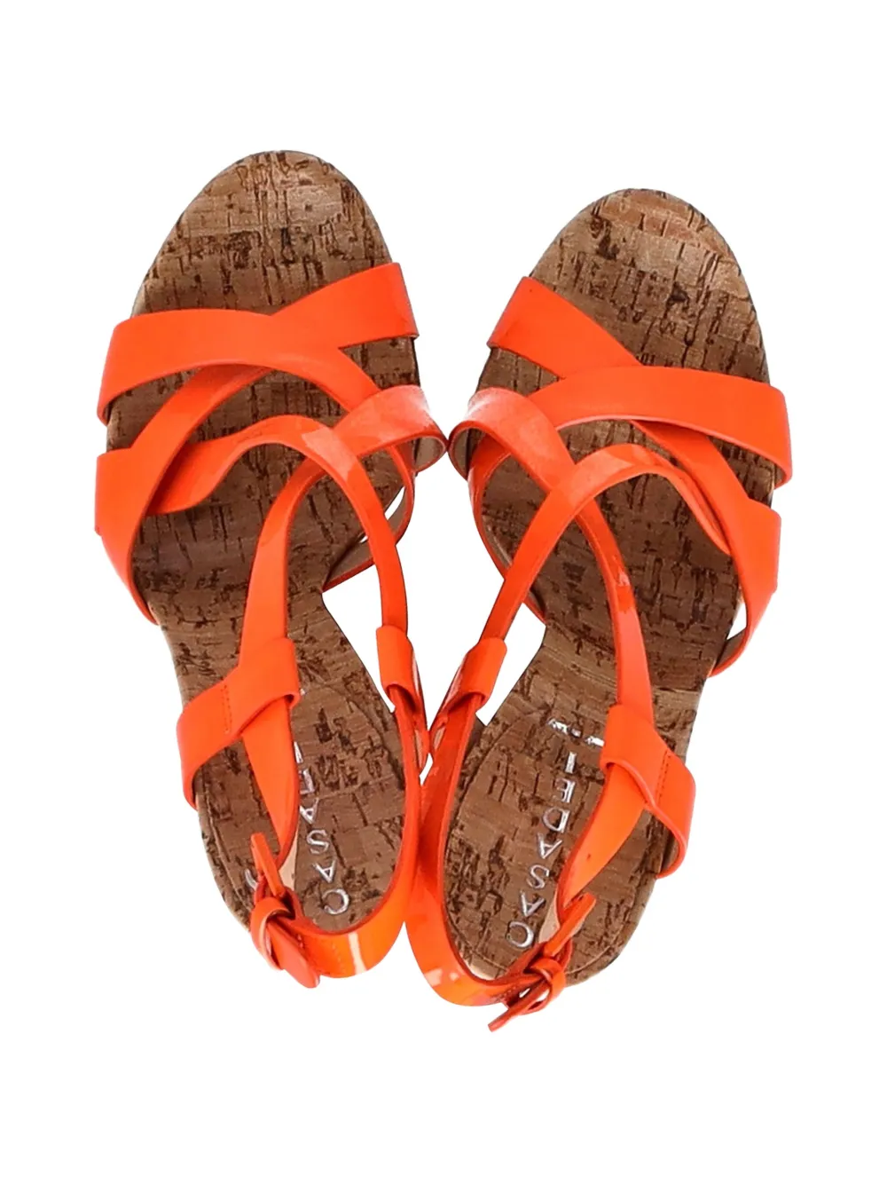 Crisscross Block-Heel Sandals