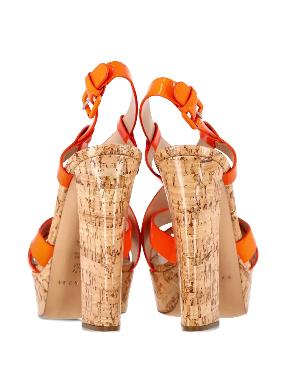 Crisscross Block-Heel Sandals