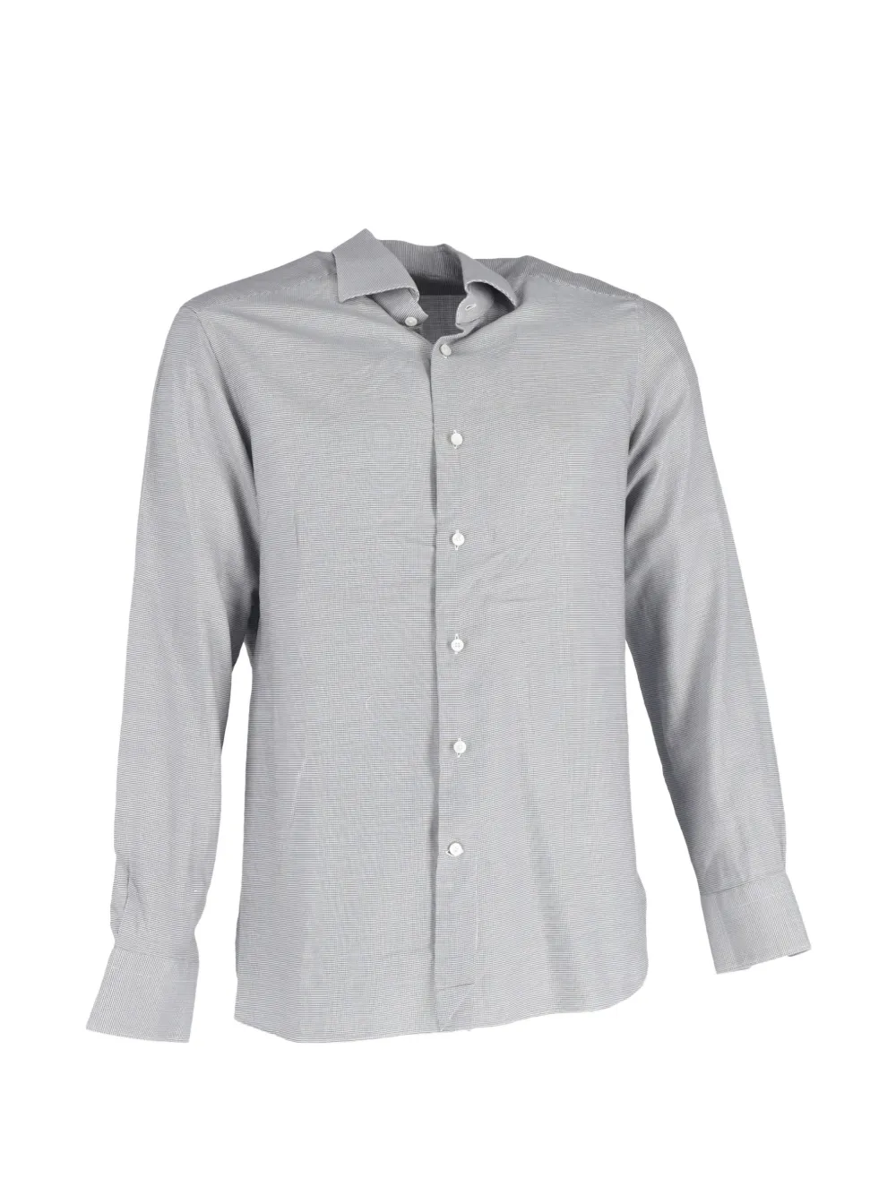 Ermenegildo Zegna Vintage striped buttoned long-sleeve shirt - Grigio