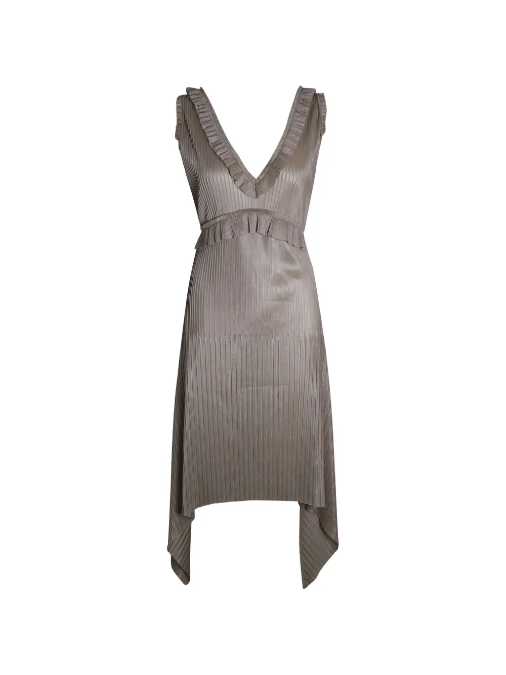 Givenchy Pre-Owned deep V-neck plissé dress - Toni neutri