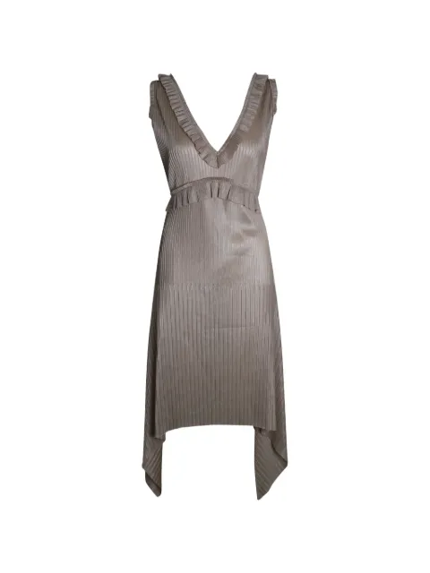 Givenchy Pre-Owned deep V-neck plissé dress