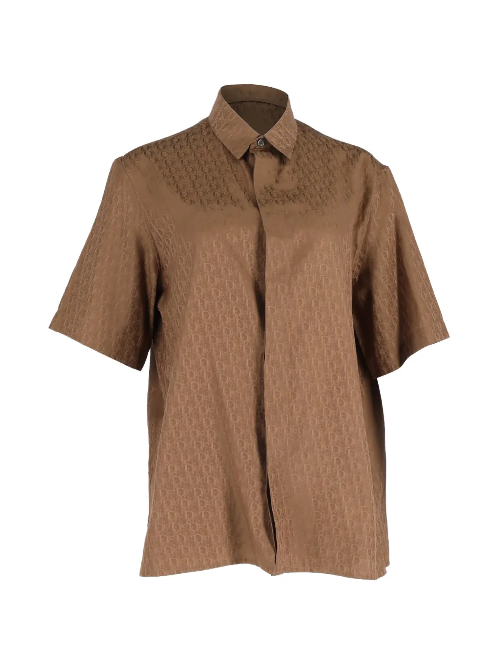 Christian Dior Pre-Owned 2021 jacquard shirt - Marrone
