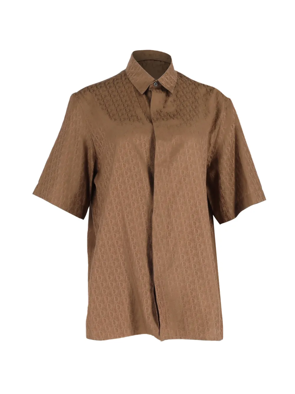 Christian Dior Pre-Owned 2021 jacquard shirt - Marrone