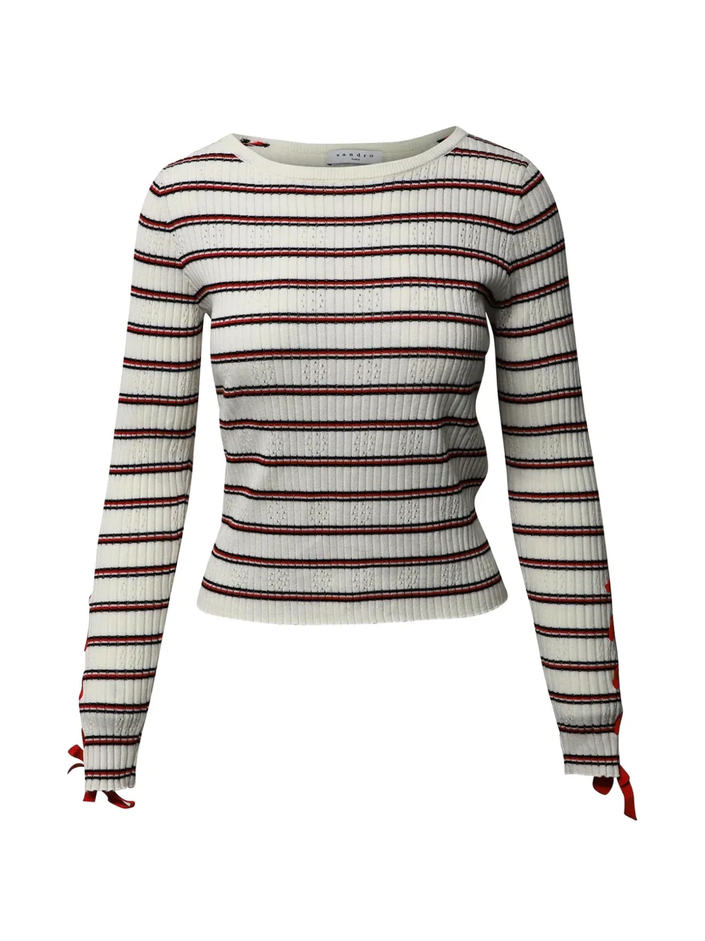 SANDRO striped sweater - Bianco