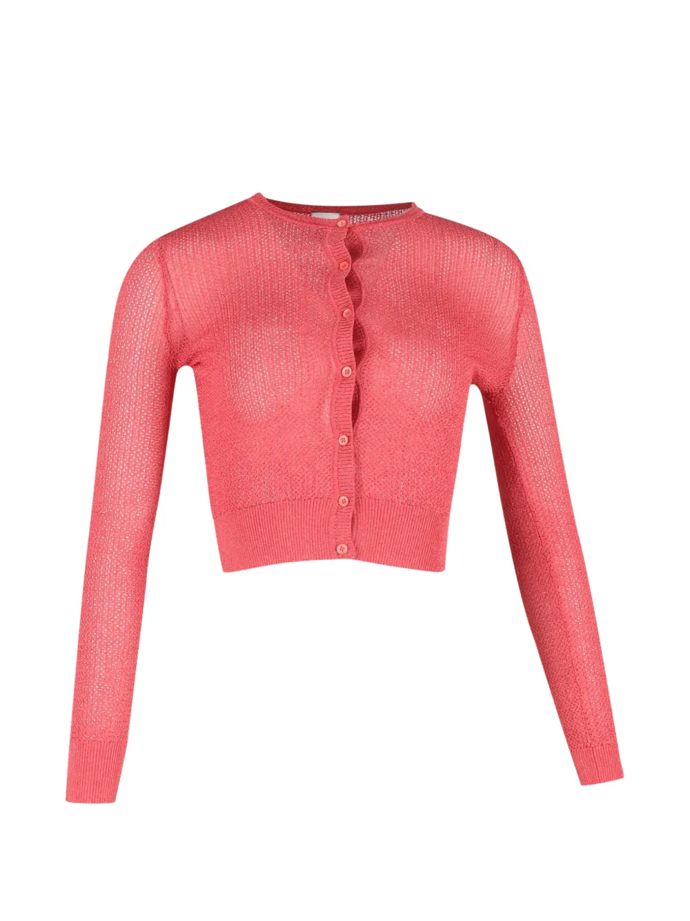Pre-owned Missoni Button-front Cropped Cardigan In Pink
