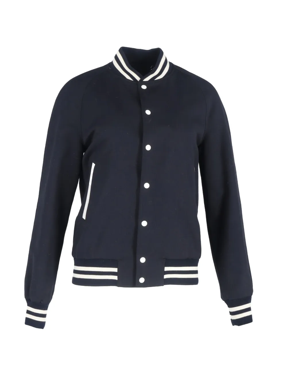 SANDRO striped varsity jacket - Blu