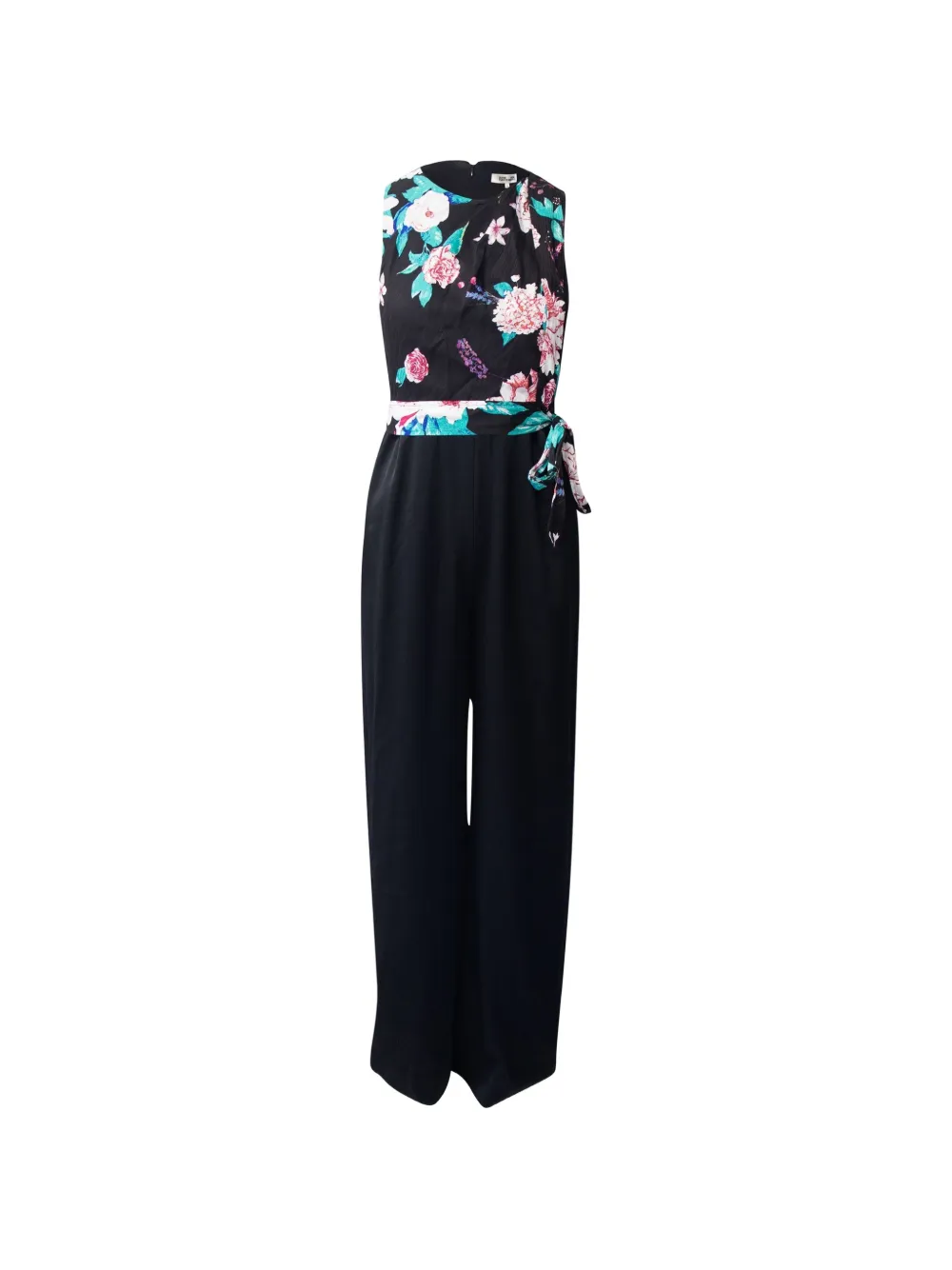 Diane Von Furstenberg Vintage Vivian floral-print jumpsuit - Nero