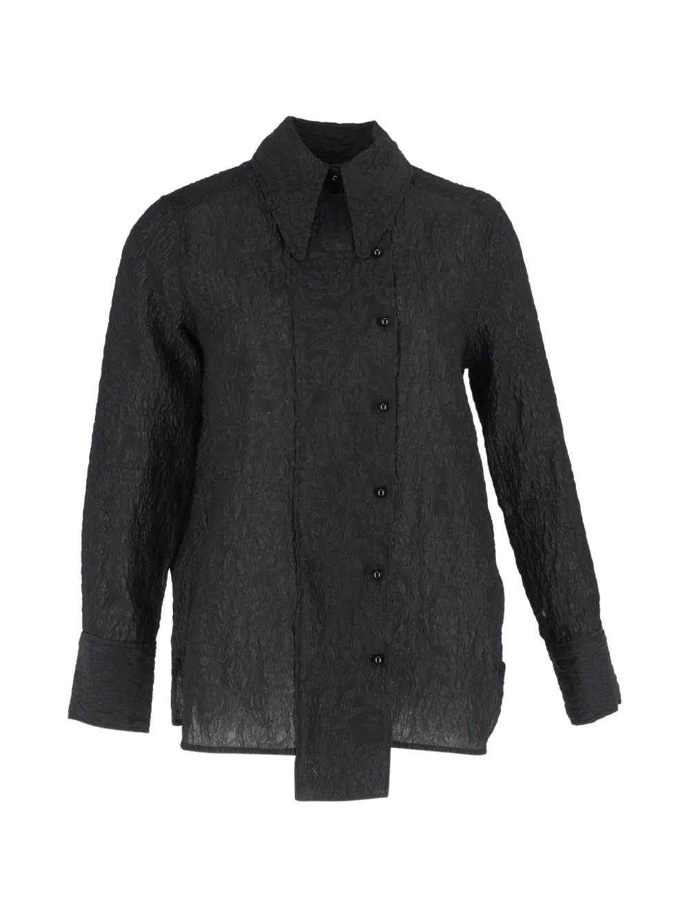 GANNI jacquard shirt - Nero